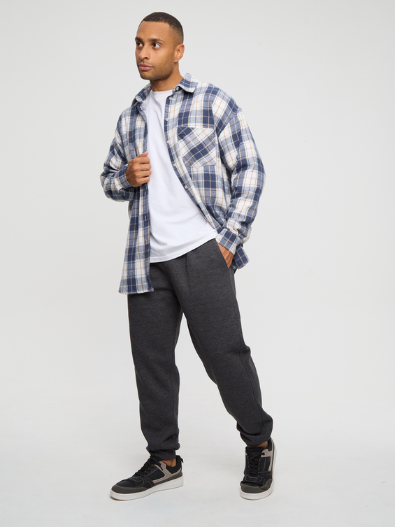 Брюки мужские с начесом   на резинке