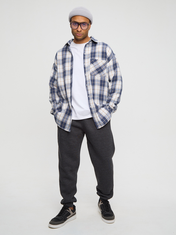 Брюки мужские с начесом   на резинке